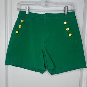 Maurices Gold Button Sailor Shorts Sz XS Women's Pockets